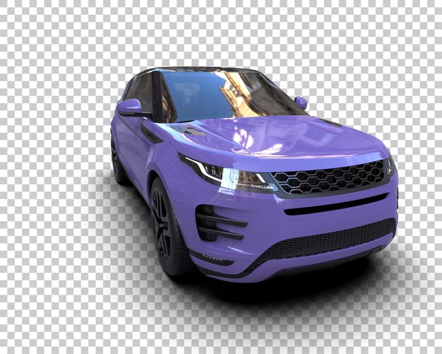 modern suv isolated on background 3d rendering illustration