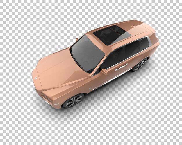 Modern SUV isolated on background 3d rendering illustration