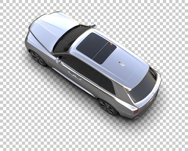 modern suv isolated on background 3d rendering illustration