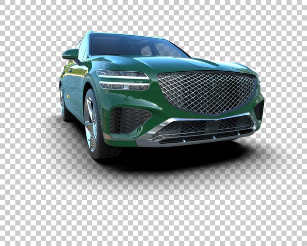 modern suv isolated on background 3d rendering illustration