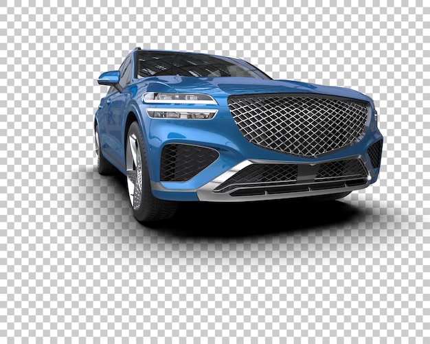 modern suv isolated on background 3d rendering illustration