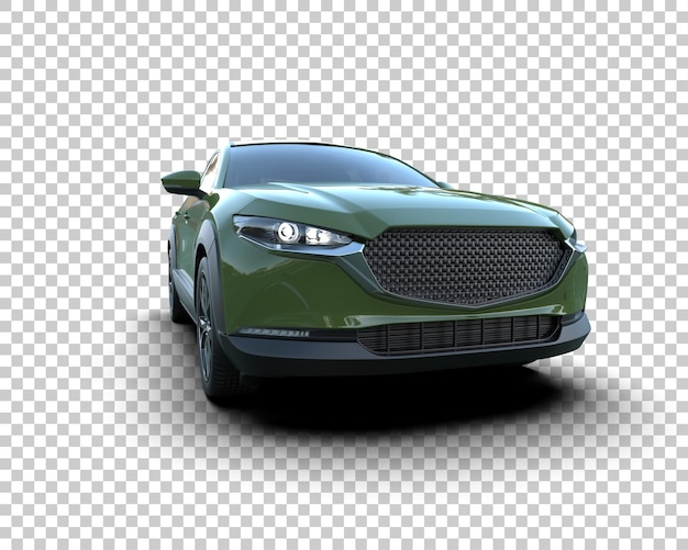 modern suv isolated on background 3d rendering illustration