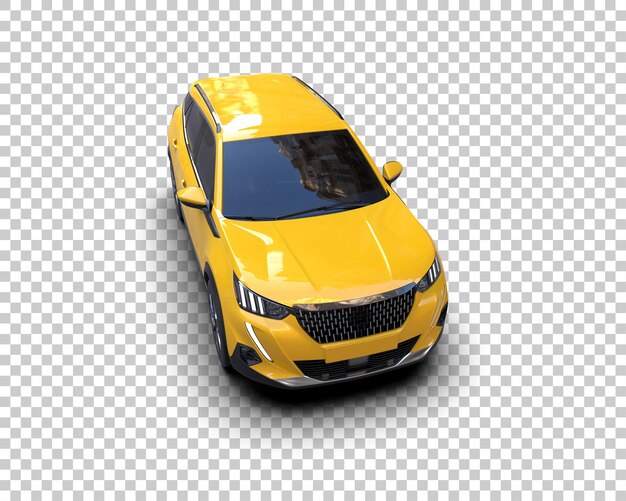modern suv isolated on background 3d rendering illustration