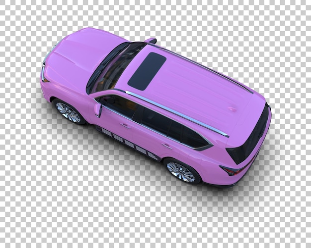 Modern SUV isolert på bakgrunn 3D-rendering illustrasjon