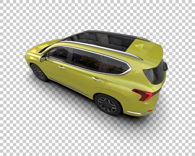 Modern SUV isolert på bakgrunn 3D-rendering illustrasjon