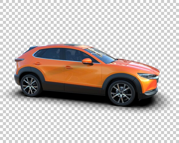 Modern SUV isolert på bakgrunn 3D-rendering illustrasjon