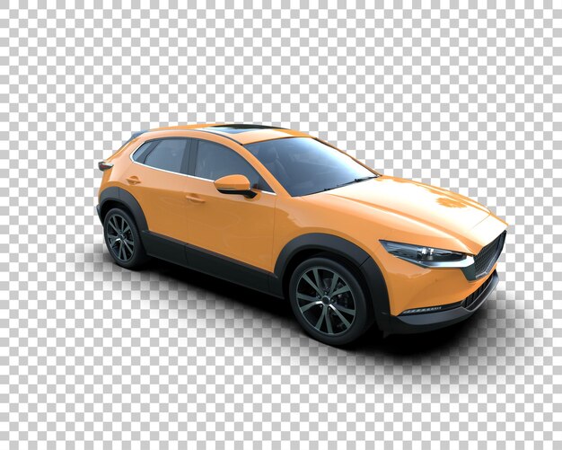 Modern SUV isolert på bakgrunn 3D-rendering illustrasjon
