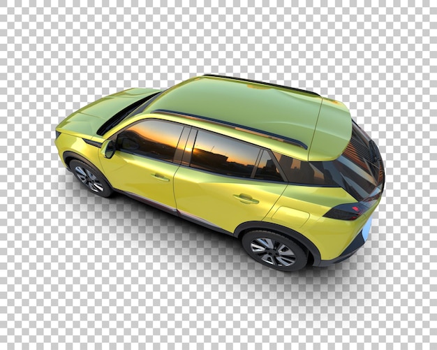 Modern SUV isolert på bakgrunn 3D-rendering illustrasjon