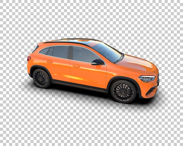 Modern SUV isolert på bakgrunn 3D-rendering illustrasjon