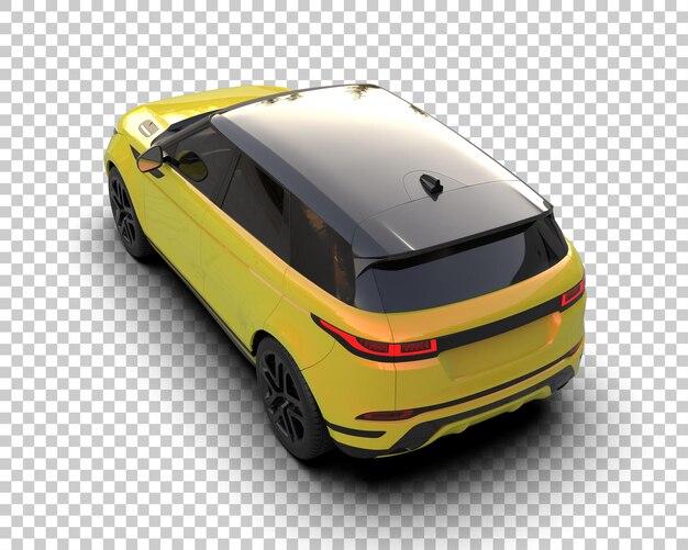 Modern SUV isolert på bakgrunn 3D-rendering illustrasjon