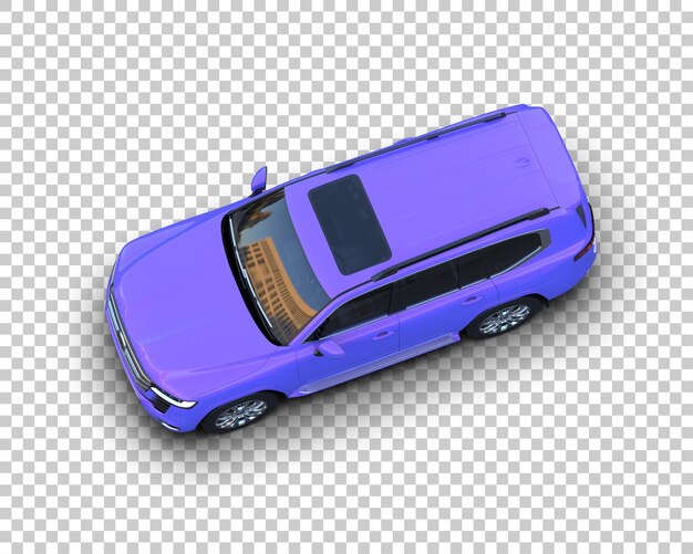 Modern SUV isolert på bakgrunn 3D-rendering illustrasjon