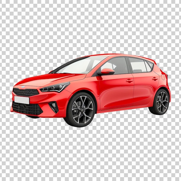 PSD 透明な背景の近代的なsuvの赤い車