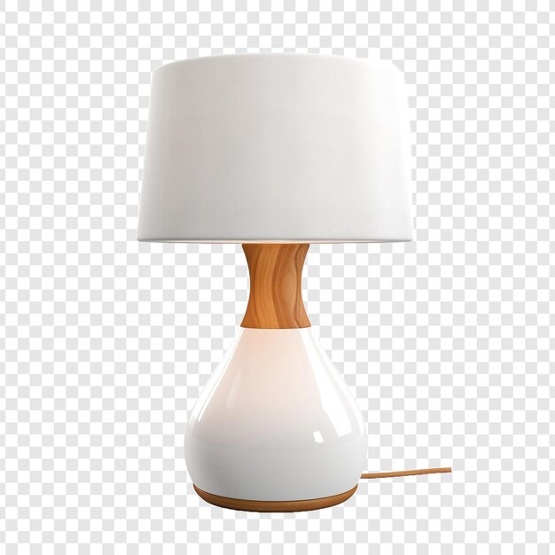 PSD Современная настольная лампа, изолированная на прозрачном фоне