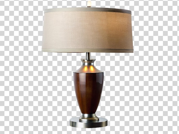 PSD a modern table lamp on transparent background