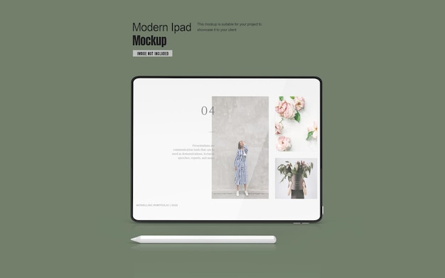 Mockup di tablet moderno