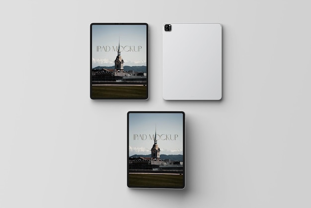 Modern tablet screen mockup