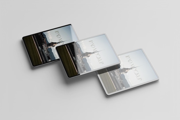 Modern tablet screen mockup