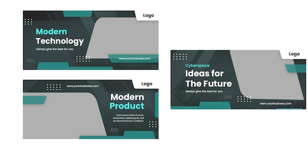 Modern Technology and Product Banners for Cyberpunk Ideas