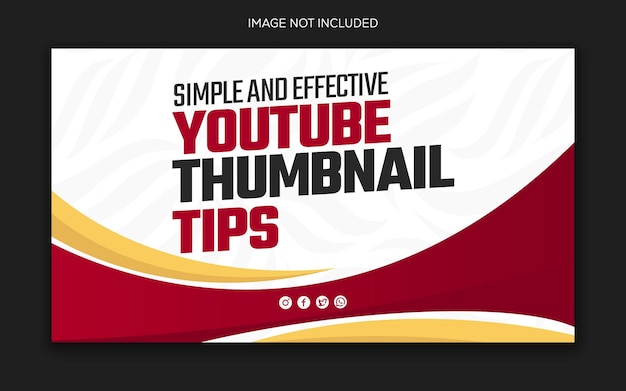 PSD modern thumbnail design template