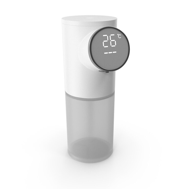 PSD modern touchless soap dispenser with temperature display