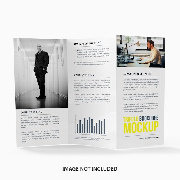 Modern trifold mockup