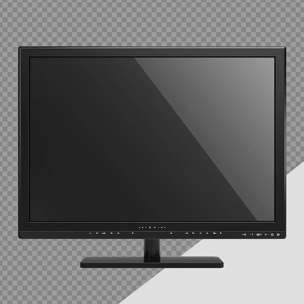 PSD modern tv png isolated on transparent background