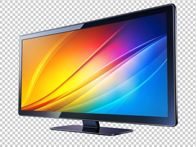 PSD 現代のテレビと空の画面