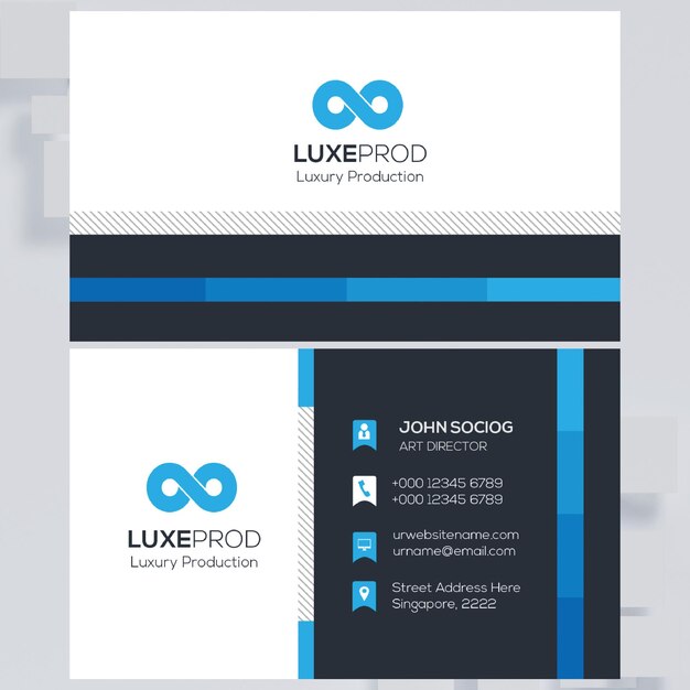 PSD modern unique business card design