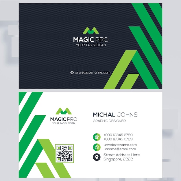 PSD modern unique business card design