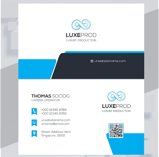 PSD modern unique business card design