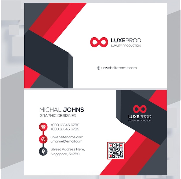Modern unique business card design
