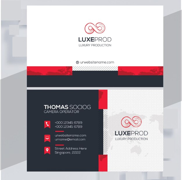 PSD modern unique business card design