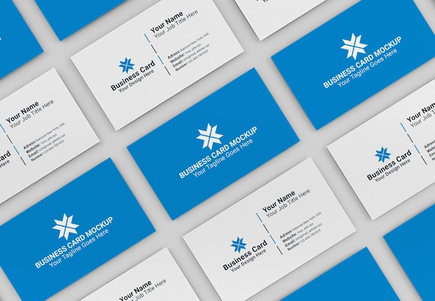 Modern visitekaartje mockup geïsoleerd