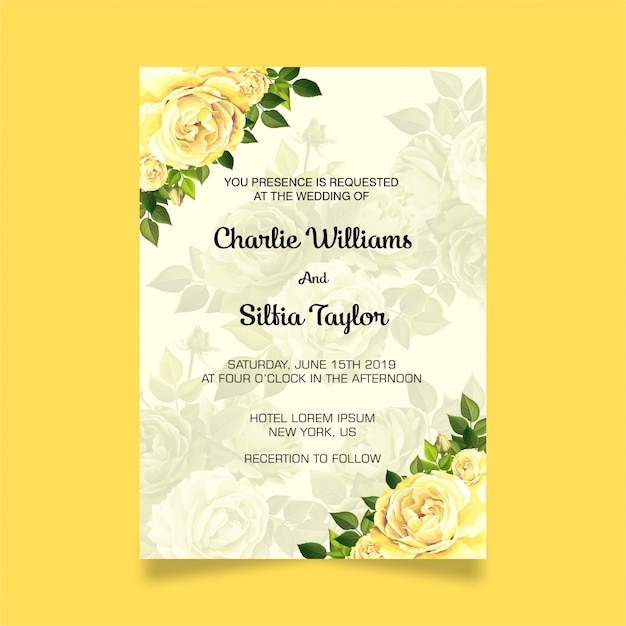 modern wedding invitation