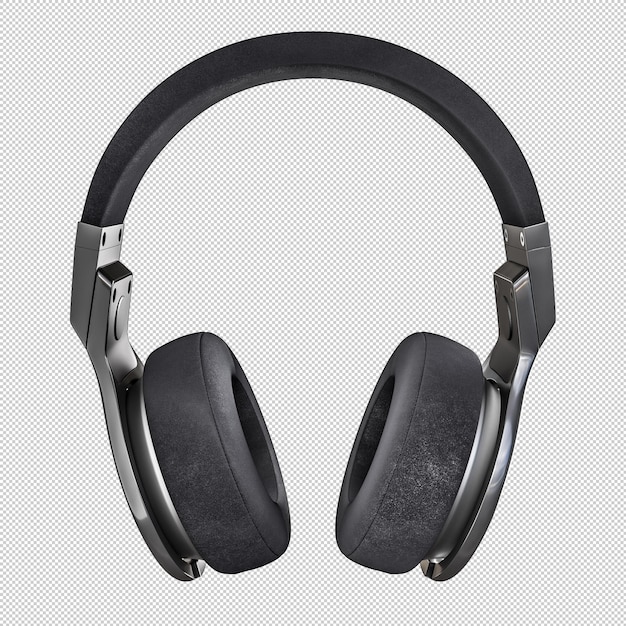 modern wireless headphones isolated on transparent background