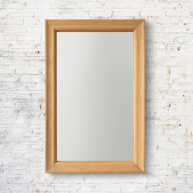 PSD modern wood frame psd mockup with design space