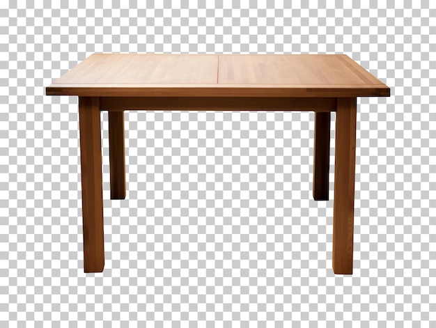 Moderno tavolo di legno isolato su sfondo trasparente png psd