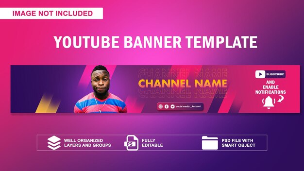 Free  Channel Art Studio Template - Download in PSD