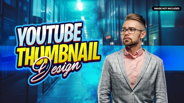 modern youtube thumbnail design