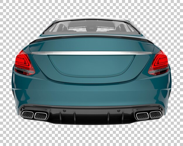 PSD moderne auto op transparante achtergrond. 3d-rendering - illustratie