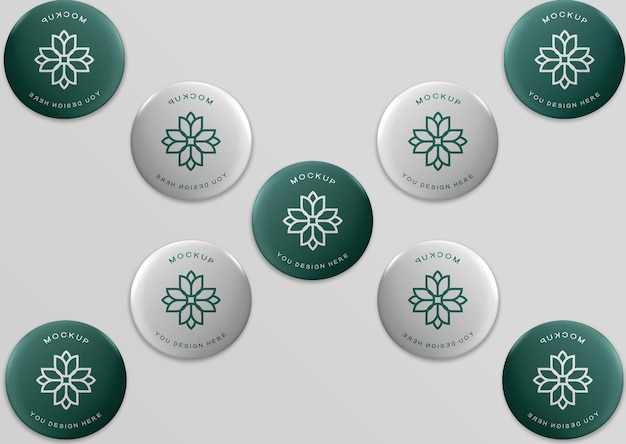 PSD moderne badge-mockup