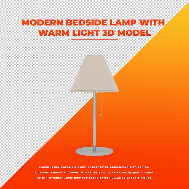 Moderne bedlamp met warm licht