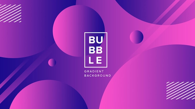 Moderne bubbels paarse achtergrond met kleurovergang