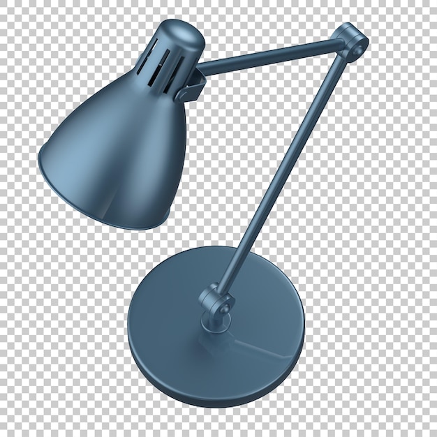 PSD moderne bureaulamp op transparante achtergrond 3d teruggevende illustratie