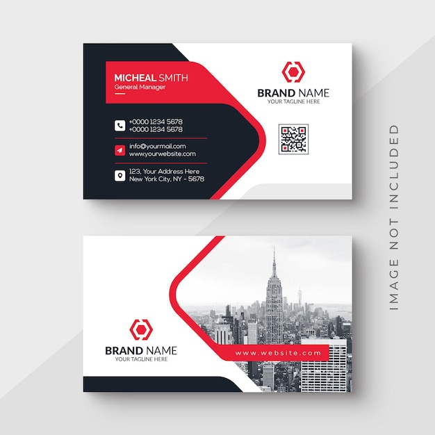 Moderne en professionele visitekaartje sjabloon
