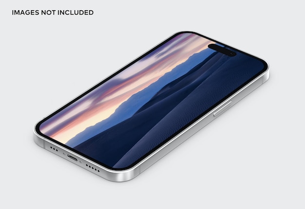 Moderne en stijlvolle telefoon mockup sjabloon