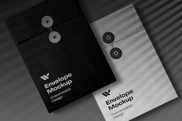 PSD moderne envelop mockup