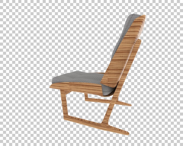 Moderne houten fauteuil