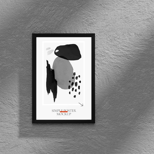 Moderne minimalistische kunst frame mockup