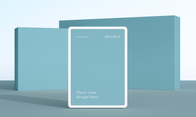 Moderne mock-up tabletopstelling